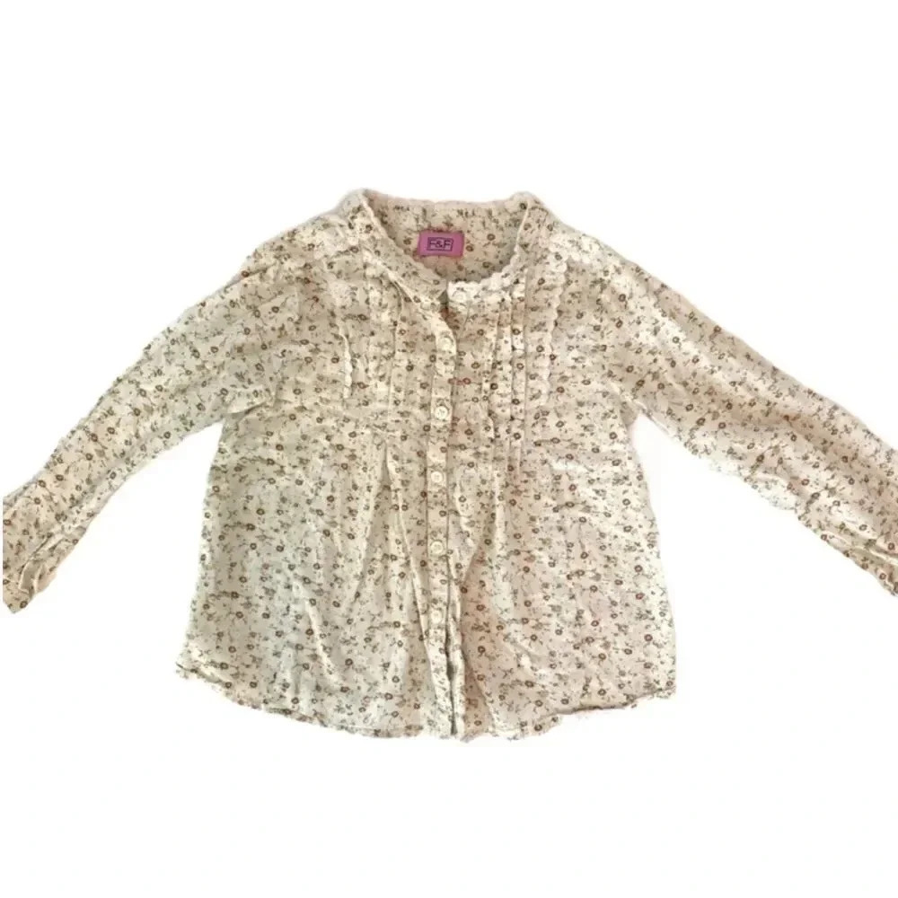 F&F | Floral Button Down Shirt (18-24 mos)